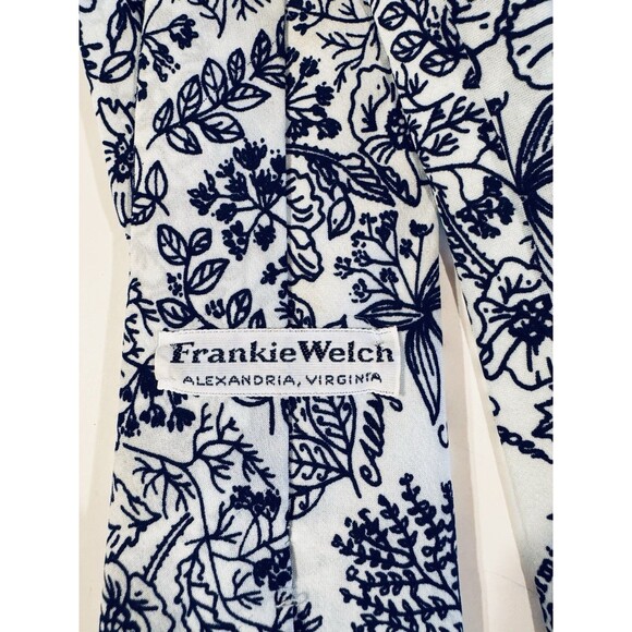 RARE Vintage Frankie Welch Men’s Spice Garden Tie Botanical Herb Print Necktie - Picture 5 of 6
